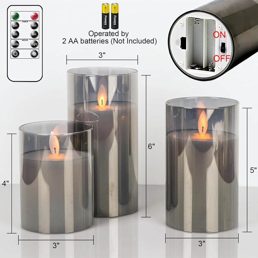 AuraFlame™ LED Candle Set
