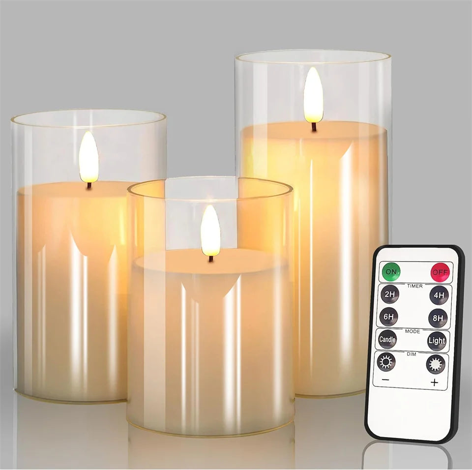 AuraFlame™ LED Candle Set