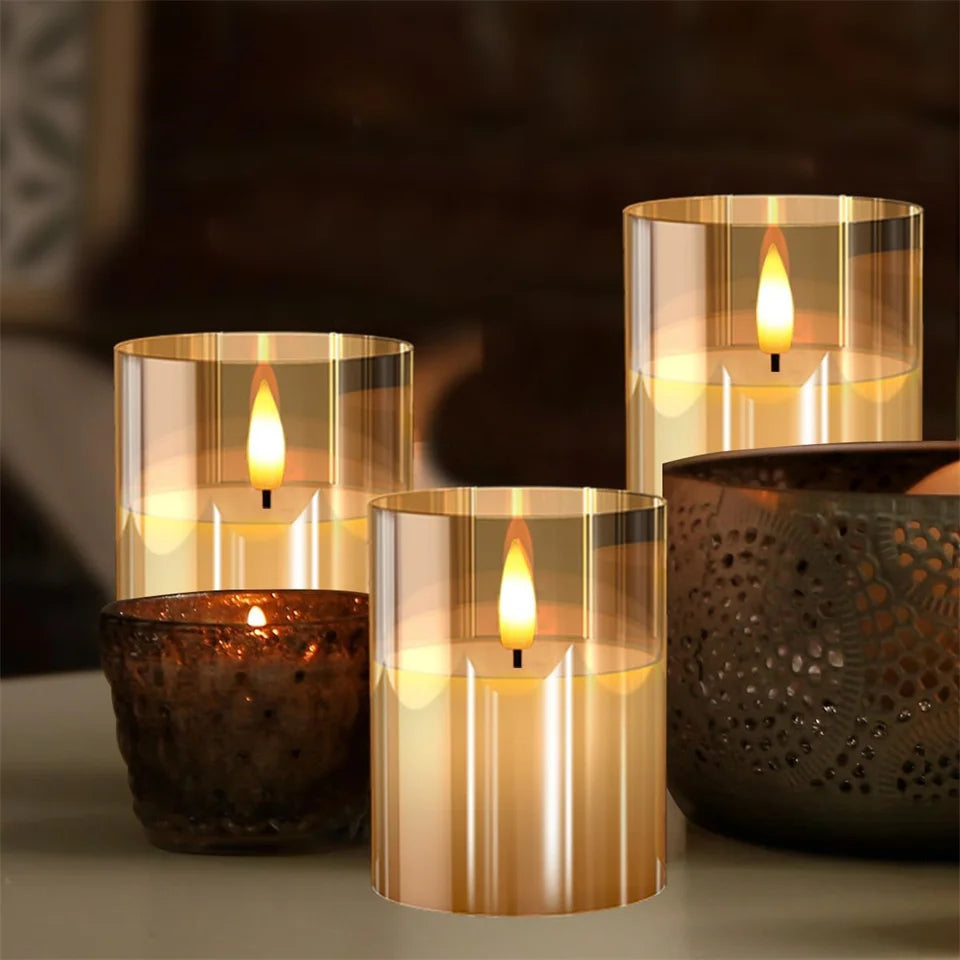 AuraFlame™ LED Candle Set