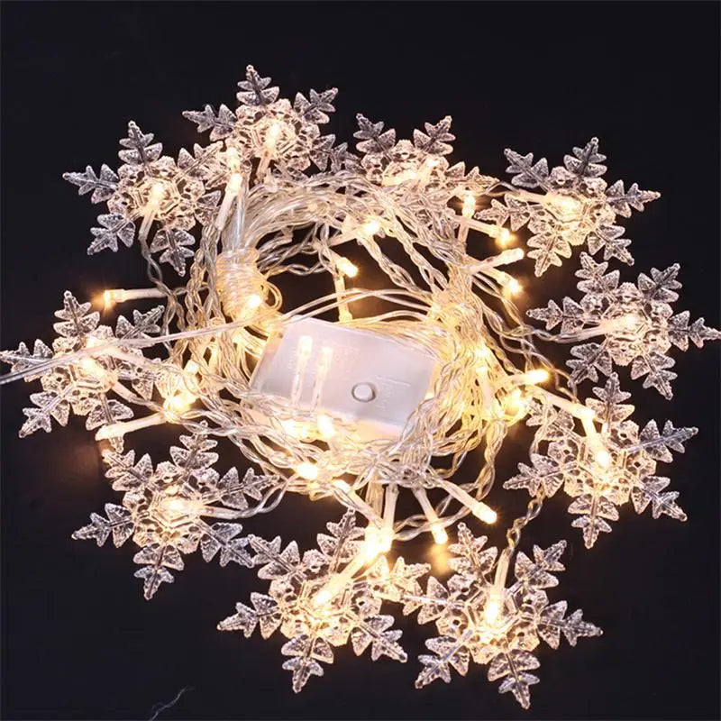 Snowflake LED Curtain Lights (3.2M)